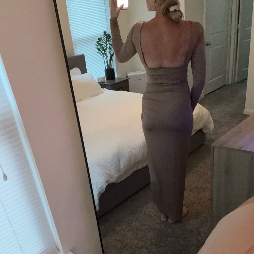 Neutral Lioness Long Dress